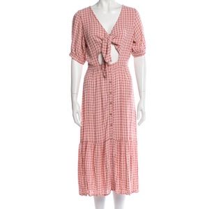 Faithful the brand pink plaid dress